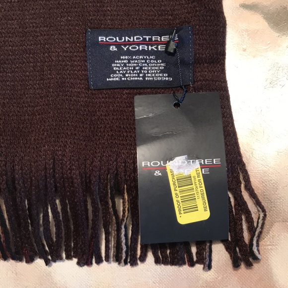 Roundtree and yorke Mens Scarf - Picture 2 of 10